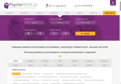 NZOZ PSYCHOMEDIC.PL KLINIKA PSYCHOLOGICZNO-PSYCHIATRYCZNA Michał Niewiński